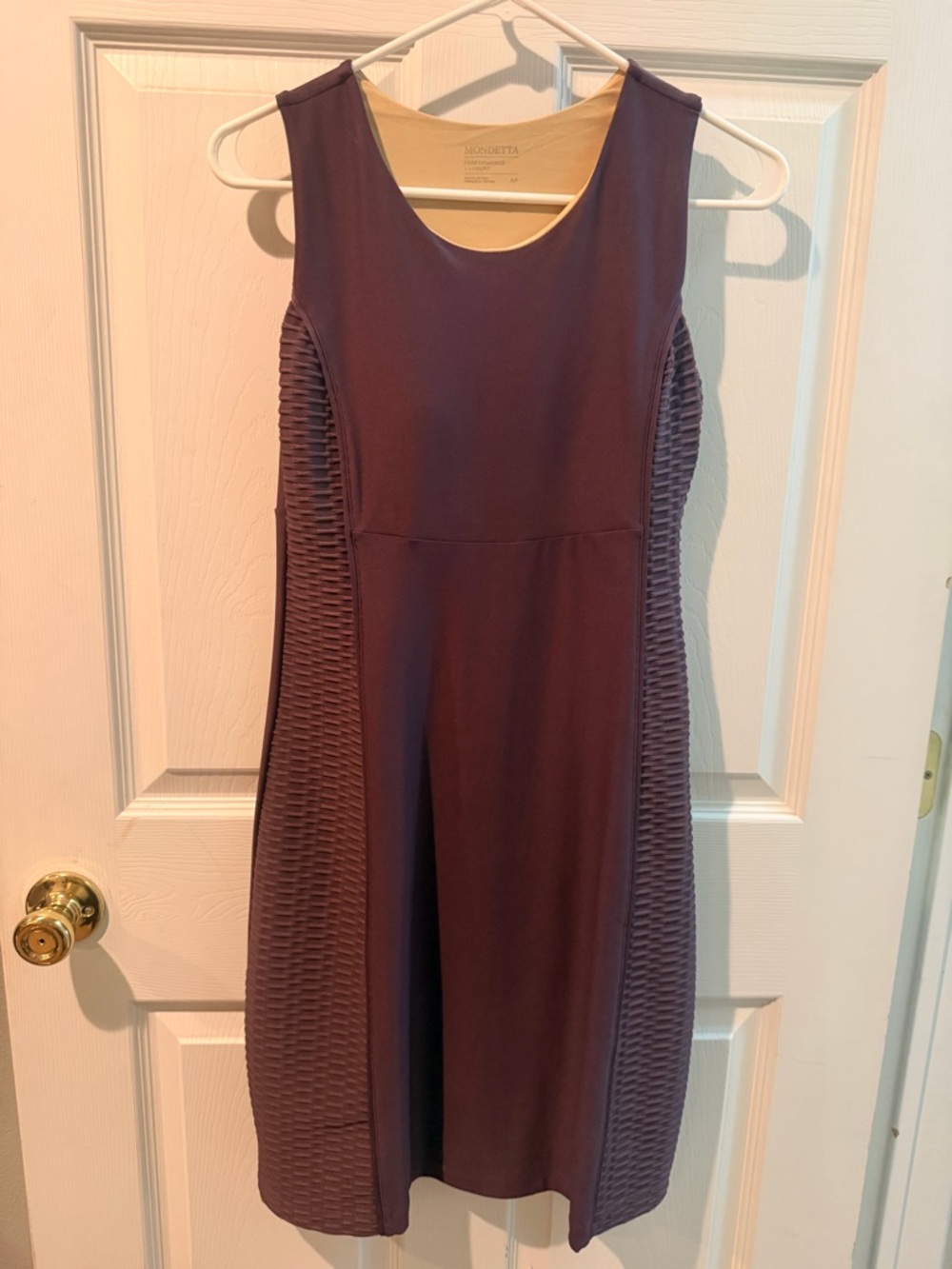 Mondetta Sleeveless Plum A-Line Midi Dress